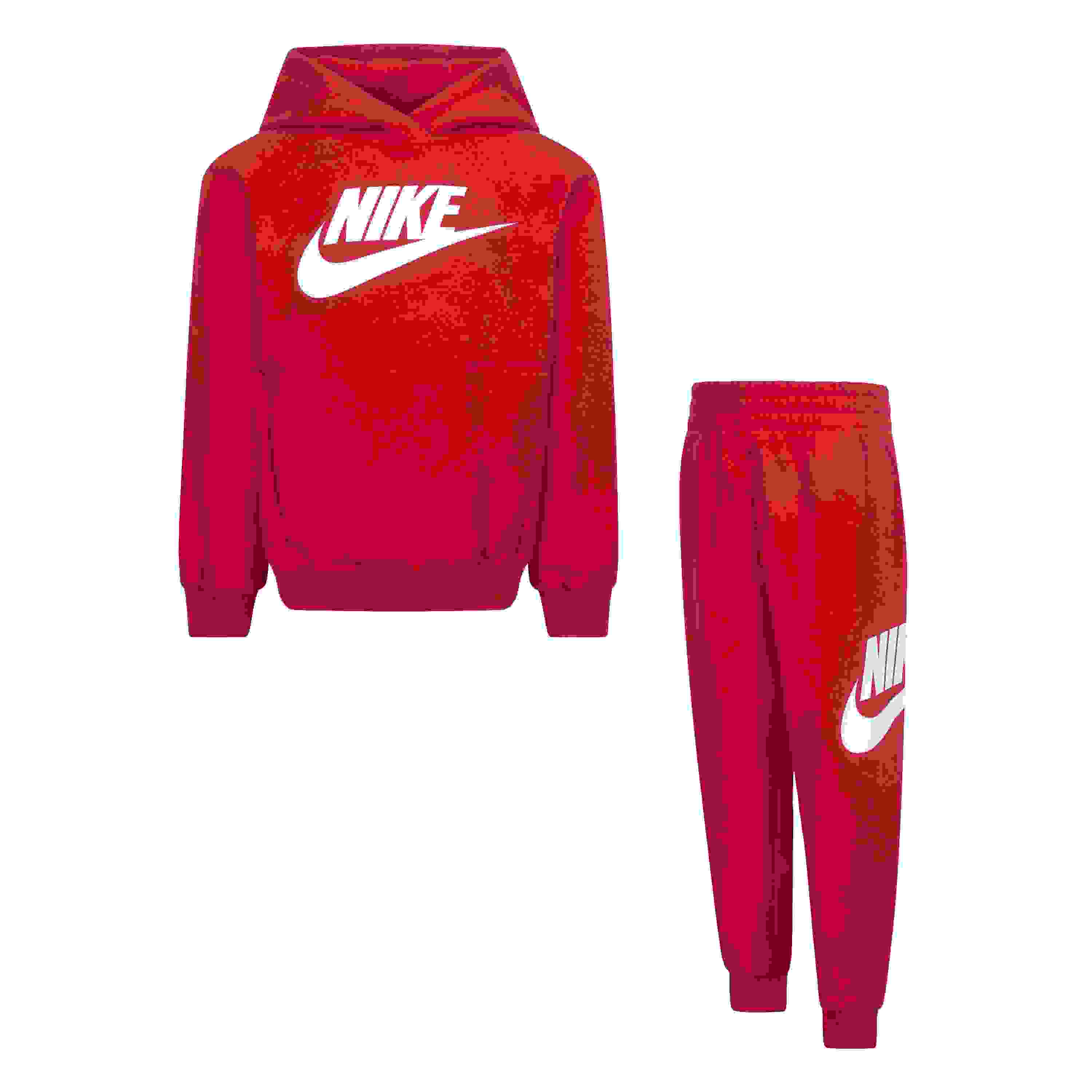 Nike Sportswear Club Fleece Little Kids' Red Hoodie Set